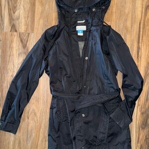Columbia Black Trench Coat Shell